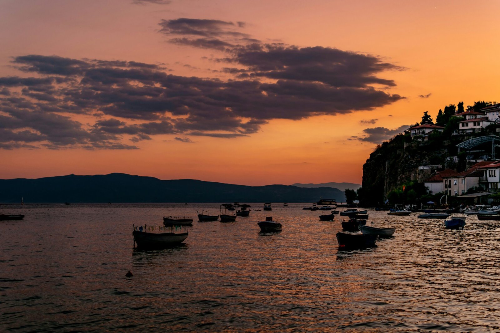 Varen op het meer van Ohrid