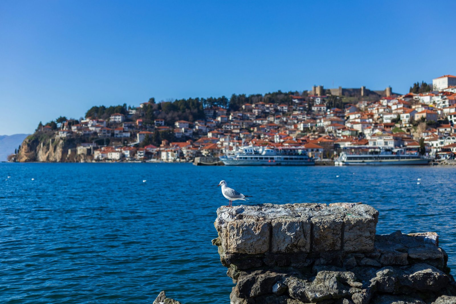 Varen op het meer van Ohrid